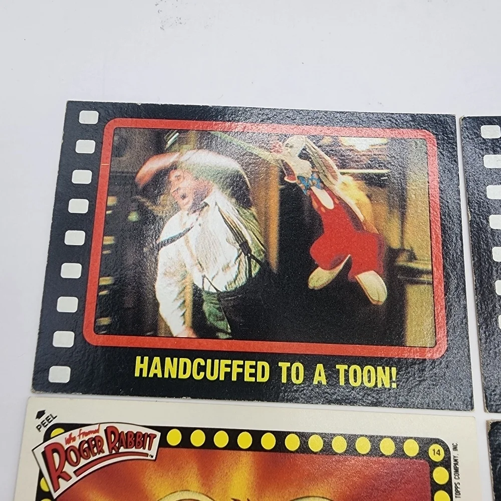 1987 Topps Who Framed Roger Rabbit Card Lot of 4